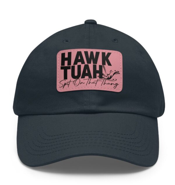 Hawk Tuah Meme Leather Patch Hat Caps