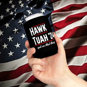 Hawk Tuah Spit On That Thang 2024 Drink Koozie Hawk Tuah 24 Funny Trendy Beer Sleeve for Women Men Viral Coozie Drink Sleeve4