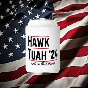 Hawk Tuah Spit On That Thang 2024 Drink Koozie Hawk Tuah 24 Funny5