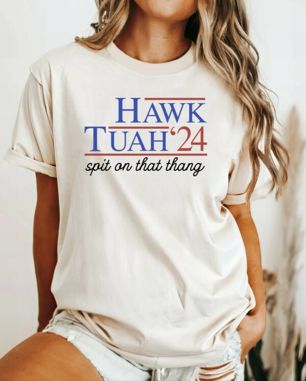 Hawk Tuah Spit On That Thang 2024 Shirt Hawk Tuah 24 Funny Trendy Sweatshirt