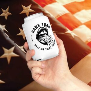 Hawk Tuah Spit On That Thang Can Cooler 2024 Drink Koozie Hawk Tuah 24 Funny Trendy Beer Sleeve for Women Men5