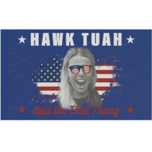 Hawk Tuah Spit On That Thing Presidential Utah Flag