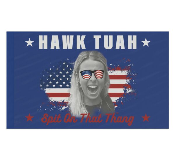 Hawk Tuah Spit On That Thing Presidential Utah Flag