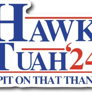 Hawk Tuah Spit On That Thing Stickers