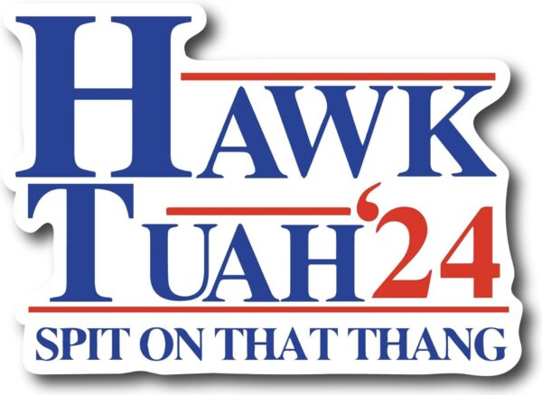 Hawk Tuah Spit On That Thing Stickers