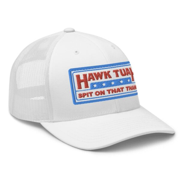 Hawk Tuah Spit on that Thang Trucker Hats New 2024 White