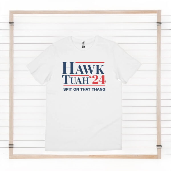 Hawk Tuah White T-Shirt Hawk Tuah White Tee Shirt Uncle Recos