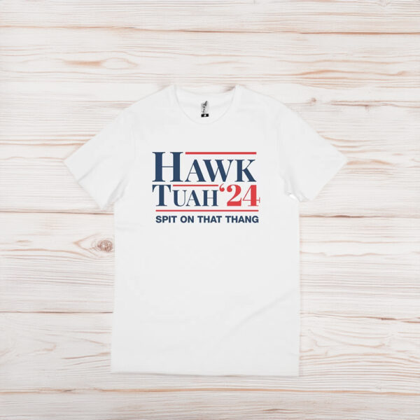 Hawk Tuah White T-Shirts Hawk Tuah White Tee Shirt Uncle Reco