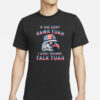 If She Don't Hawk Tuah American Flag Patriotic Eagle with Sunglasses T-Shirt