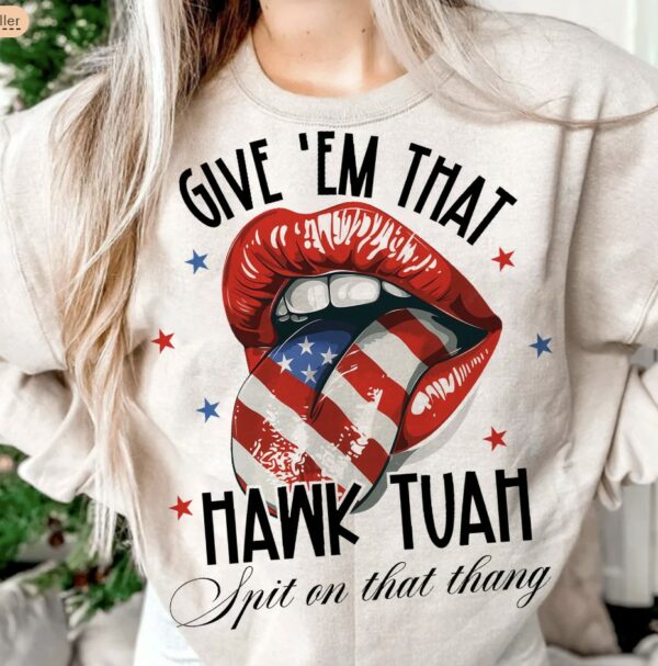 Lips Hawk Tuah Spit on that Thang Shirt