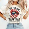 Lips Hawk Tuah Spit on that Thang Shirts