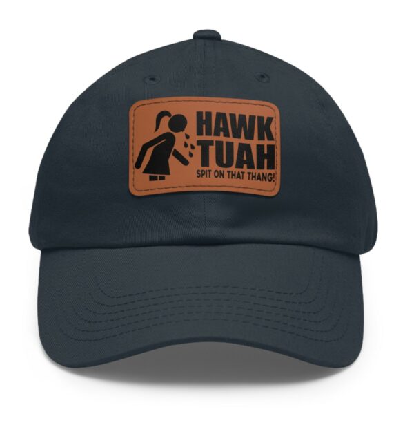 New Hawk Tuah Girl Leather Patch Hat