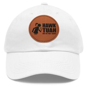 New Hawk Tuah Girl Leather Patch Hat Caps