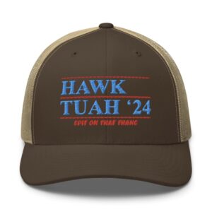 Official Hawk Tuah ’24 Retro Trucker Hat Cap