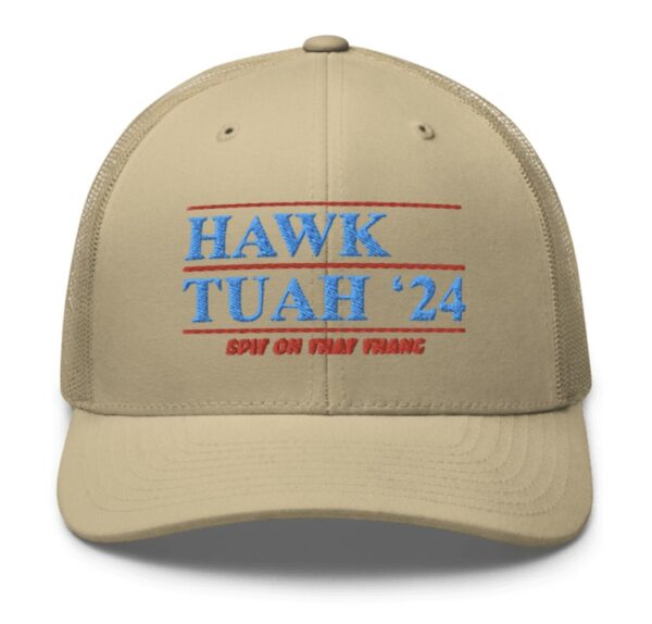 Official Hawk Tuah ’24 Retro Trucker Hat Cap Ú