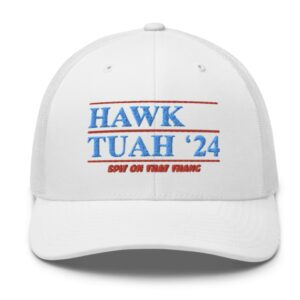 Official Hawk Tuah ’24 Retro Trucker Hat Cap US