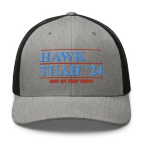 Official Hawk Tuah ’24 Retro Trucker Hat Caps