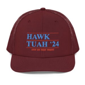 Official Hawk Tuah ’24 Snapback Trucker Cap Hat