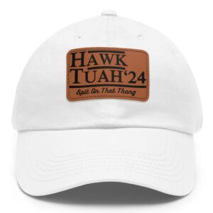 Original Hawk Tuah Leather Patch Hat