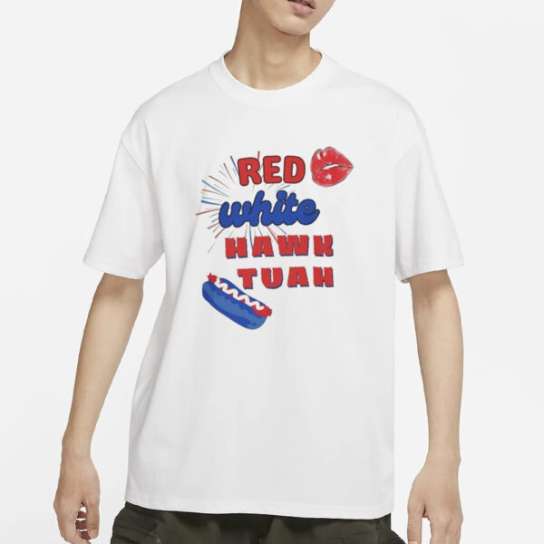 Red White Hawk Tuah T-shirts