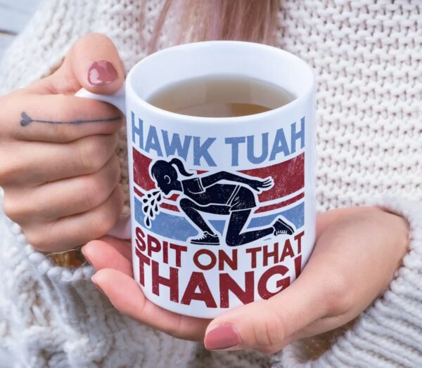 TikTok Viral Sensation Hawk Tuah Coffee Mug Cups