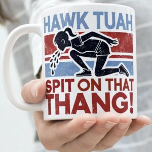 TikTok Viral Sensation Hawk Tuah Coffee Mugs