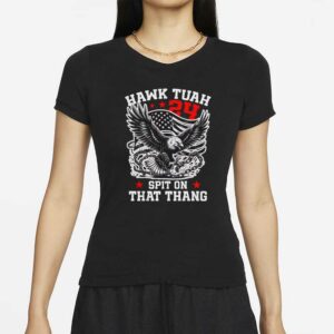 American Flag Bald Eagle Hawk Tuah 24 Spit On That Thang Unisex T-Shirts