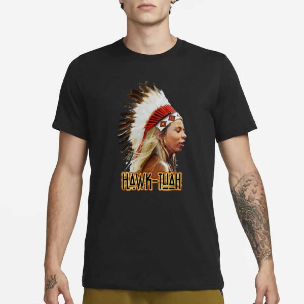 American Hawk Tuah in a beautiful headdress Art Board Print T-Shirt2