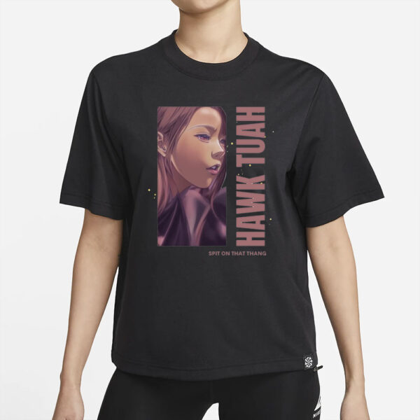 Anime version of Hawk Tuah girl T-Shirt