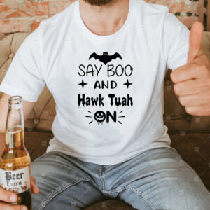 Funny Hawk Tuah Halloween Boo T-Shirt 2024