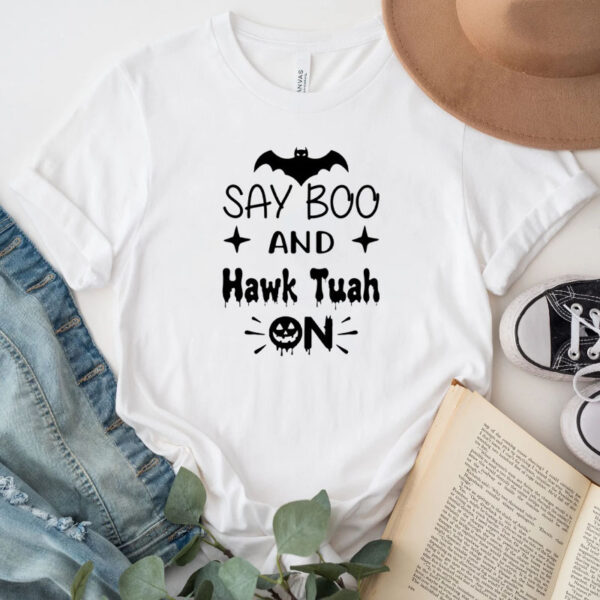 Funny Hawk Tuah Halloween Boo T-Shirt 2024s