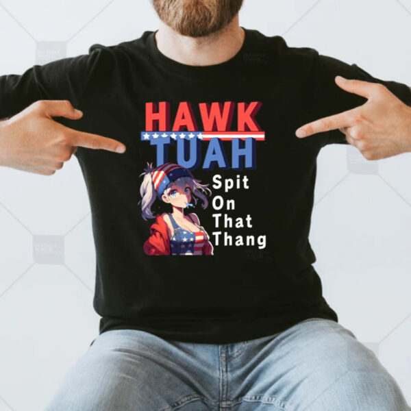 Funny Hawk Tuah Meme Anime Girl T-Shirt パーカー