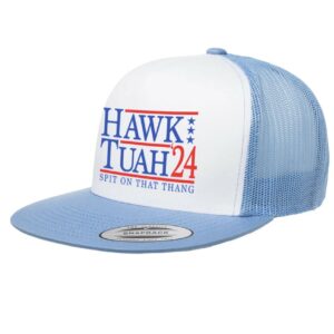 Funny Political Hat, Hawk Tuah Trucker Hat Caps