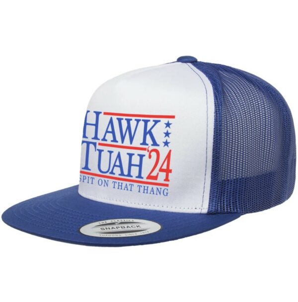 Funny Political Hat, Hawk Tuah Trucker Hats