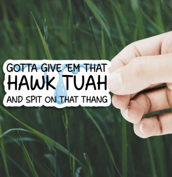 Gotta Give Hawk Tuah Spit On Thang, Decal for Car, Truck, SUV, Water Bottle, Tumbler, Laptop, Bumper Sticker, Hard Hats