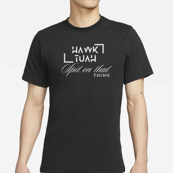 HAWK TUAH Graphic Print New T-Shirt