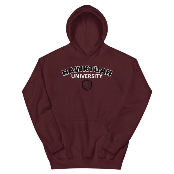 HAWKTUAH UNIVERSITY ALUMNI Hoodie - Funny Hawk Tuah Meme T-Shirt6