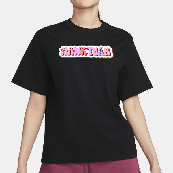 Hawk Tuah 2024 Funny Meme Tiktok T-Shirt New Design