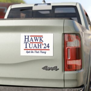 Hawk Tuah Car Magnet