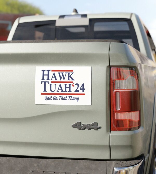 Hawk Tuah Car Magnet