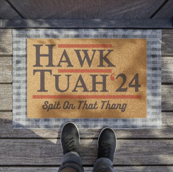 Hawk Tuah Doormat Spit On That Thang Doormats