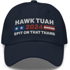 Hawk Tuah Embroidered Hat, Spit On That Thang hats