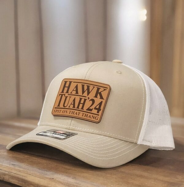 Hawk Tuah Hat, Spit On That Thang, Trucker Hat, Hawk Tuah 24, Funny Leather Patch Hats