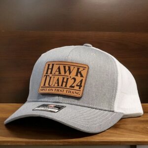 Hawk Tuah Hat, Spit On That Thang, Trucker Hats, Hawk Tuah 24, Funny Leather Patch Hats