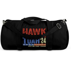 Hawk Tuah Script Logo Duffle Bag