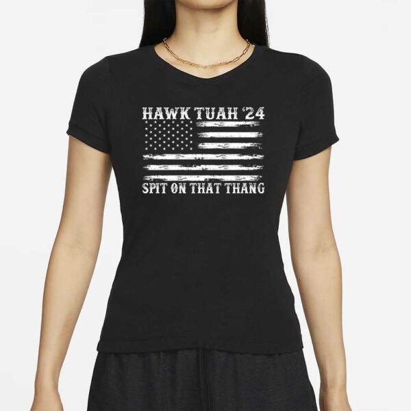 Hawk Tuah Shirt, Funny Meme Spit Girl T-Shirt 2024