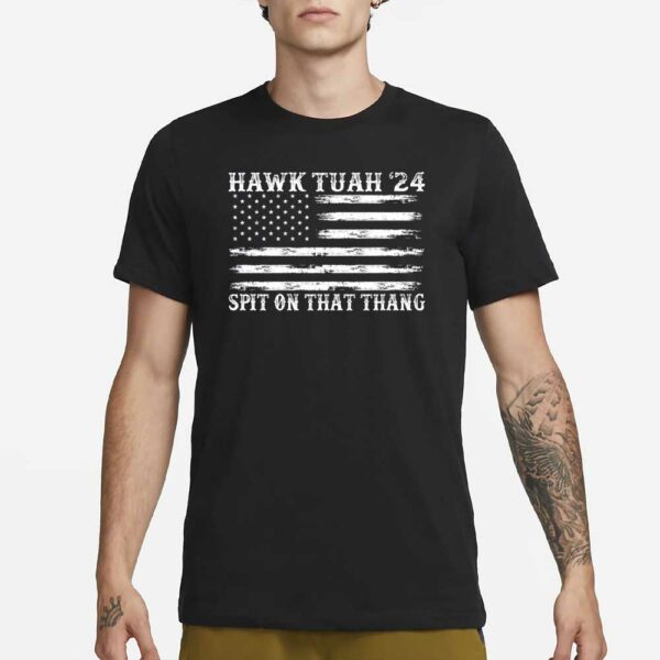 Hawk Tuah Shirt, Funny Meme Spit Girl T-Shirt 20243