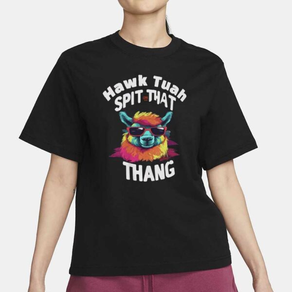 Hawk Tuah Shirt Hawk Tuuh Spit On That Thang Funny T-Shirt Viral Girl NEW 20243