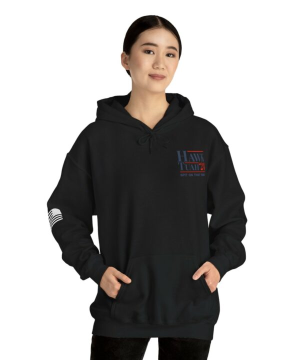 Hawk Tuah Sleeve Right Flag USA Hoodie Shirt