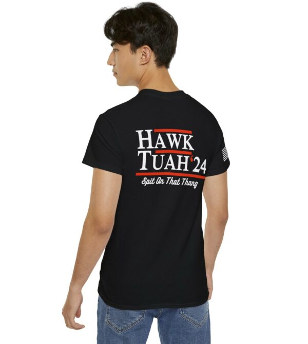 Hawk Tuah Sleeve Right Flag USA Shirts